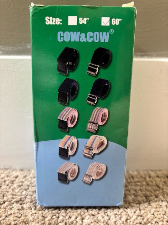 Cow&Cow Other - COW&COW 2” Gait Belt Metal Buckle 60” Beige Stripes New in Box